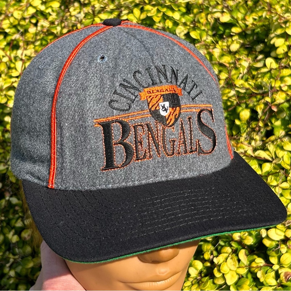 Vintage 90s Cincinnati Bengals The Game wool snapback hat baseball cap MLB